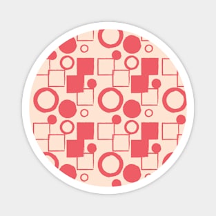 Squares and Circles Seamless Pattern 012#001 Magnet